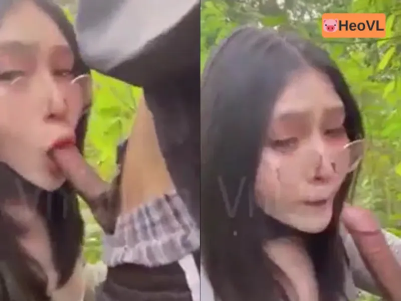 đi dã ngoại tiện đụ gấu ở trong rừng